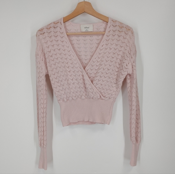 Aritzia Sweaters - Wilfred Dear Scallop Crochet Sweater
